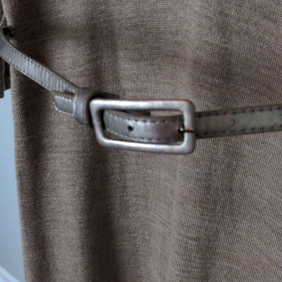 The Limited Tan Cowl Neck Sheath Dress for Work,Small - Picture 7 of 8